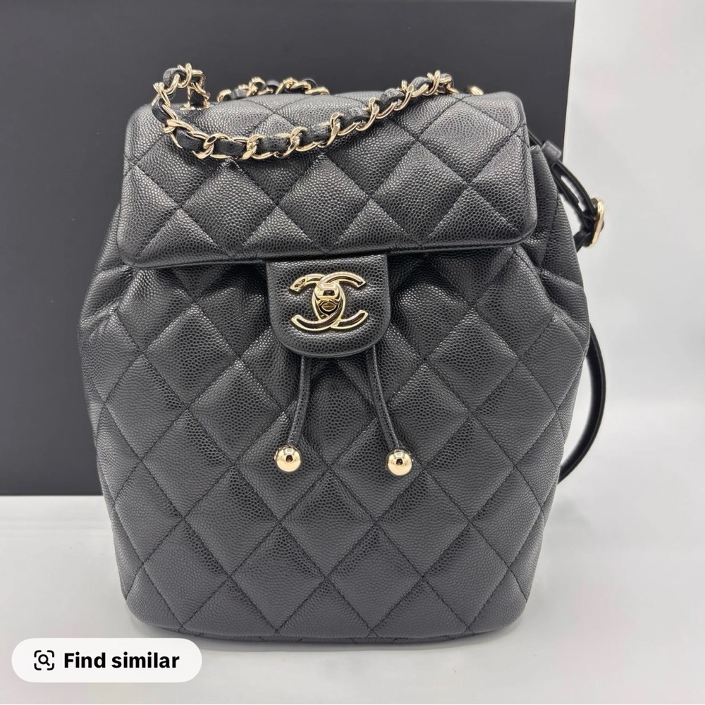 CHANEL Black Mini Urban Spirit Backpack
